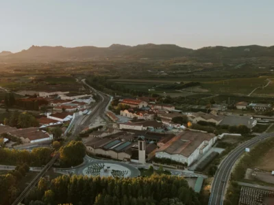 Bodegas de Haro - imagen aerea del Barrio de la Estacion